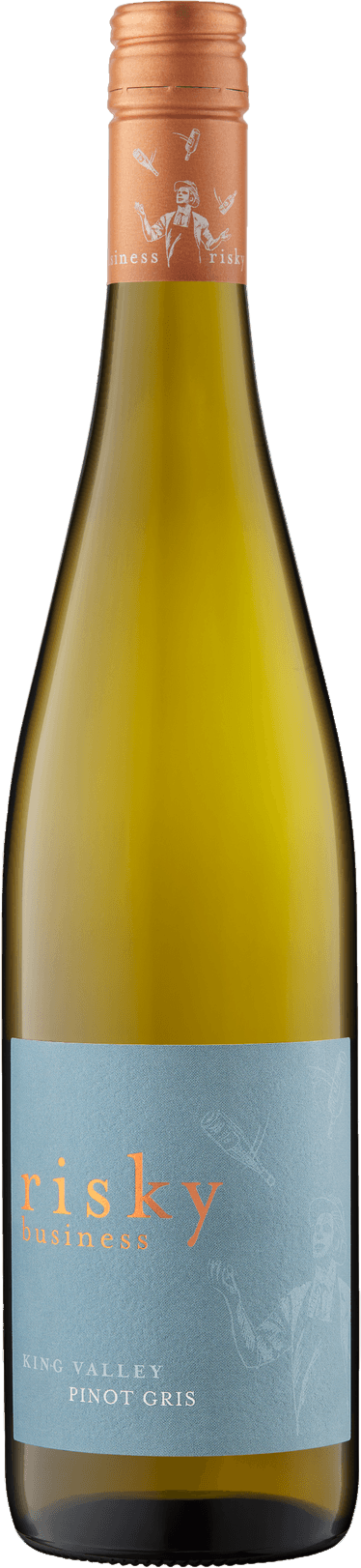 Risky Business Wines Pinot Gris 2025 bottle — King Valley